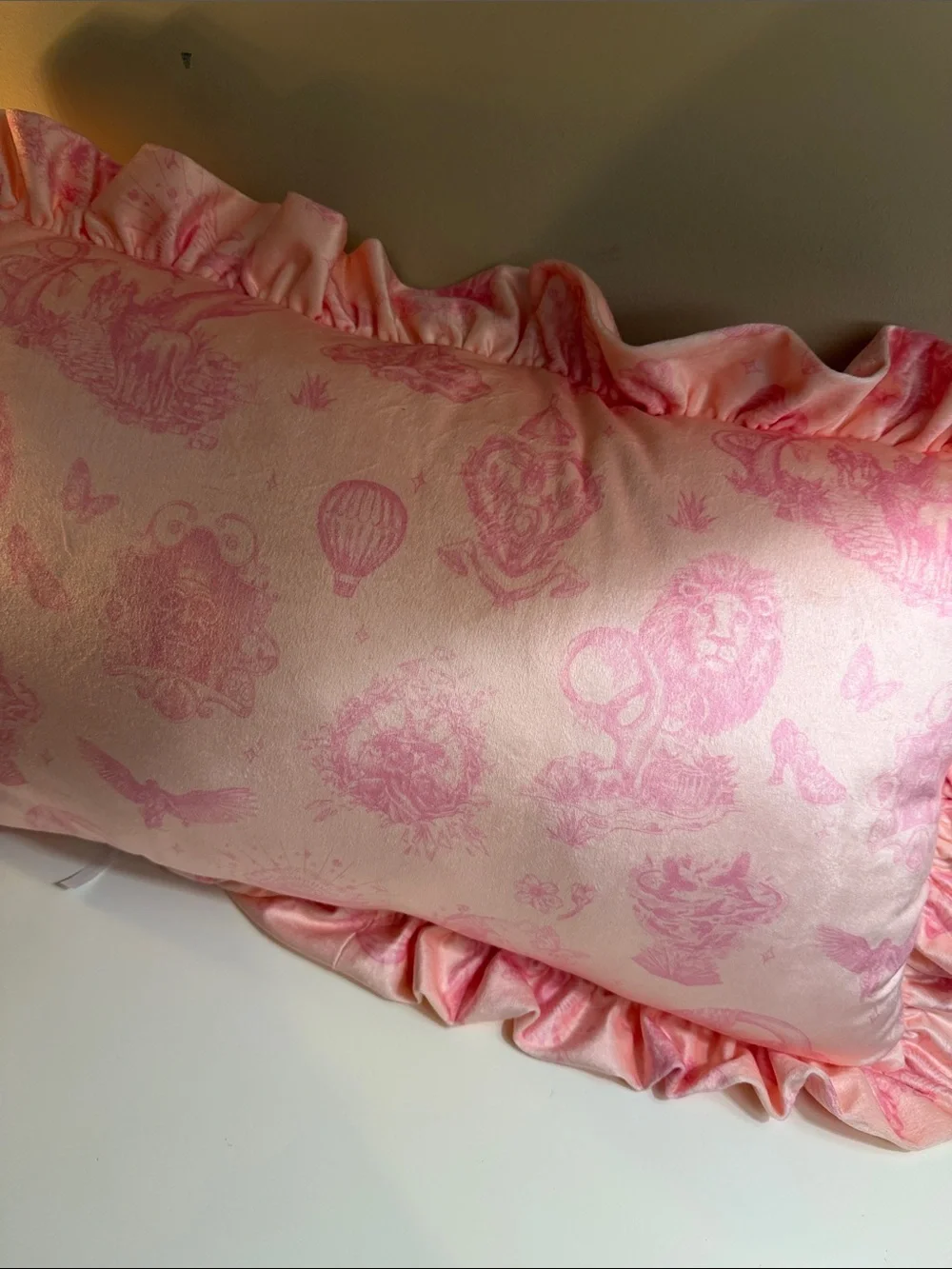 Wicked: For Good x Katy Kime-Pink Throw Pillow 